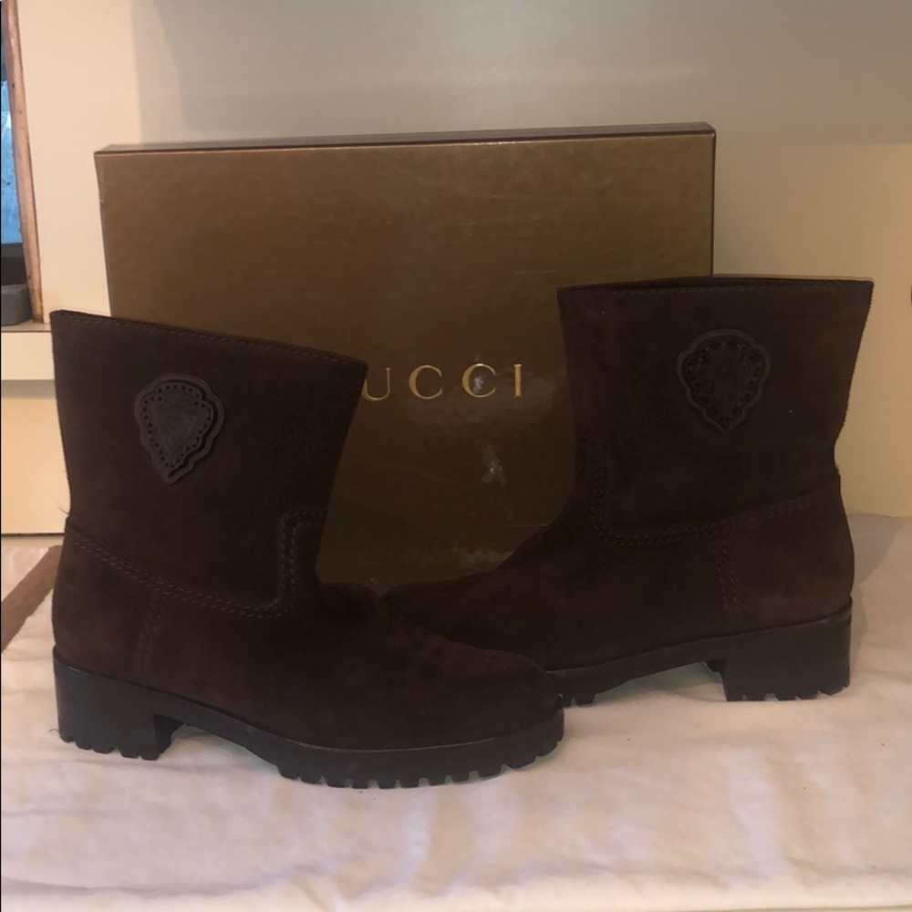 Gucci Brown Booties, size 9.5